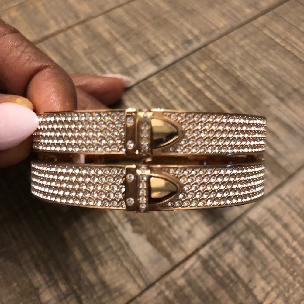 Swarovski Crystal Rose Gold Bangle